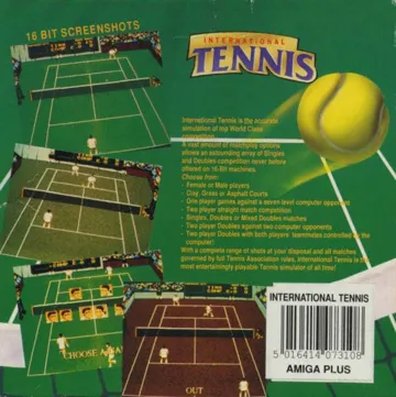 International Tennis box cover back